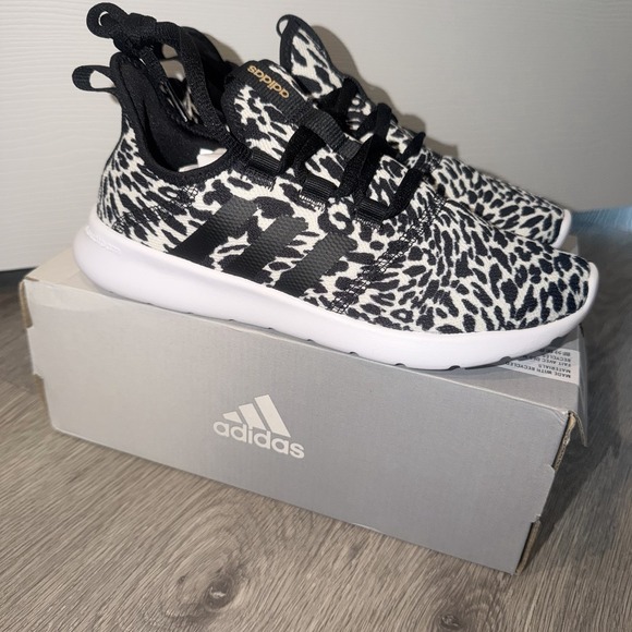adidas Shoes - Adidas Cloudfoam Pure 2.0 Women Shoes Black Leopard Sneaker GW4347 Size 7 NEW